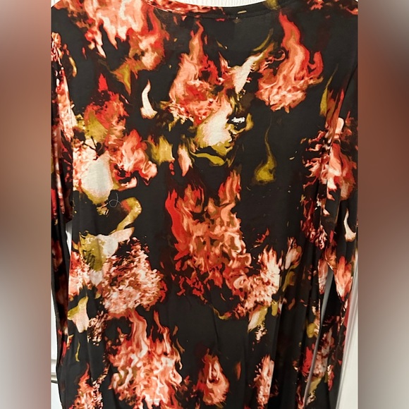 NWT SZ XL SIMPLY VERA WANG 100% COTTON Long Slv TShirt Top - Picture 3 of 6